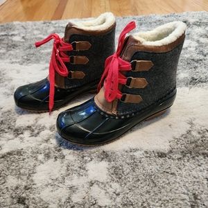 Rutherford Duck Rain Boots Charcoal 7.5